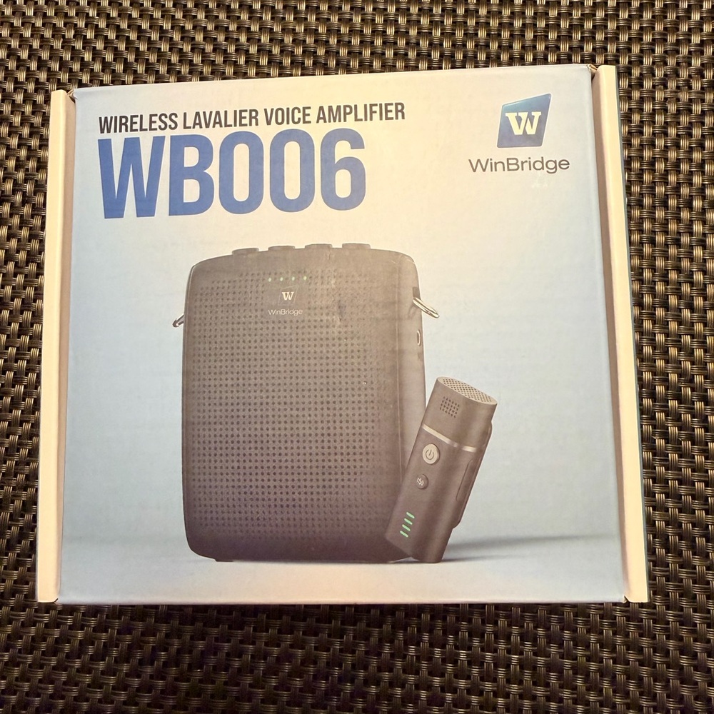 WB006 Black Wireless Lavalier Voice Amplifier